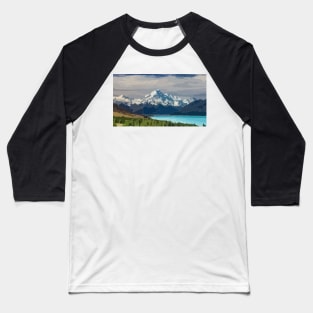 Mt Cook Digital Painting Baseball T-Shirt